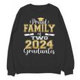 Proud Family Of Two 2024 Graduate Class 2024 Graduation Unisex Sweatshirt