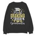 Proud Grandma Of Two 2024 Graduate Class 2024 Graduation Unisex Sweatshirt