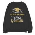 Proud Little Brother Class 2024 Graduate Senior Graduation Unisex Sweatshirt