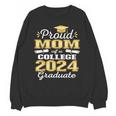 Proud Mom Of 2024 College Graduate Family 24 Graduation Unisex Sweatshirt