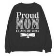 Proud Mom Of a 2024 Graduate Mama Checkered Graduation Unisex Sweatshirt