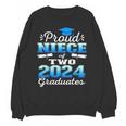 Proud Niece Of Two 2024 Graduate Class 2024 Graduation Unisex Sweatshirt