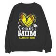 Proud Senior Mom Class Of 2026 Softball Graduation Heart Unisex Sweatshirt