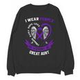 Purple In Memory Of Great Aunt Pancreatic Cancer Awareness Unisex Sweatshirt Purple In Memory Of Great Aunt Pancreatic Cancer Awareness Unisex Sweatshirt