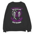 Purple In Memory Great Grandma Pancreatic Cancer Awareness Unisex Sweatshirt Purple In Memory Great Grandma Pancreatic Cancer Awareness Unisex Sweatshirt