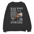 Queen Masters Degree Graduation Educated Melanin Grad Unisex Sweatshirt