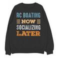 RC Boating Now Minimal Socializing Introvert Vintage Unisex Sweatshirt