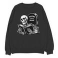 READING IN PEACE RIP Introvert Skeleton Read Book Meme Unisex Sweatshirt READING IN PEACE RIP Introvert Skeleton Read Book Meme Unisex Sweatshirt