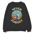 Retro Cassette Player Never Forget Nostalgia Vintage Unisex Sweatshirt