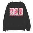 Retro Coquette Bow All Booked For Valentines Book Lover Cute Unisex Sweatshirt