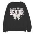 Retro Senior 2027 Girl Coquette Bow Class Of 2027 Graduation Unisex Sweatshirt