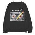 Rewind Cassette Tape Nostalgia 80s 90s Retro Music Lover Unisex Sweatshirt
