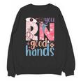 You RN Good Hands Cute Nurse Nursing Student Graduation Unisex Sweatshirt