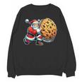 Santa Holding Cookie Xmas Baker Introvert Christmas Unisex Sweatshirt Santa Holding Cookie Xmas Baker Introvert Christmas Unisex Sweatshirt