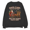 Santa Has The Right Idea Introvert Christmas Unisex Sweatshirt Santa Has The Right Idea Introvert Christmas Unisex Sweatshirt