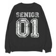 Senior 01 Class Of 2001 Retro College High School Graduation Unisex Sweatshirt