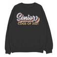 Senior 2021 Grad Shirt Retro 2021 Graduation Unisex Sweatshirt