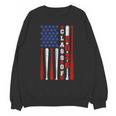 Senior 2026 Baseball American Flag Class Of 2026 Graduation Unisex Sweatshirt