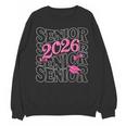 Senior 2026 Class Of 2026 Coquette Pink Bow Graduation Moms Unisex Sweatshirt
