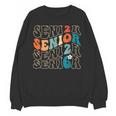 Senior 2026 Class Of 2026 Retro Groovy Graduation Grad Women Unisex Sweatshirt