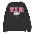 Senior 2026 Pink Coquette Bow Class Of 2026 Graduation Women Unisex Sweatshirt