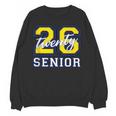 Senior Class 2026 Graduation Yellow Blue Letters Unisex Sweatshirt