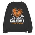 Senior Grandma Class Of 2026 Basketball Graduation Heart Unisex Sweatshirt