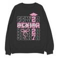 Senior Mom 2027 Class Of 2027 Coquette Bow Graduation 2027 Unisex Sweatshirt