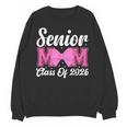 Senior Mom Class Of 2026 Pink Coquette Bow Graduation Unisex Sweatshirt