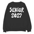 Senior Retro Class Of 2027 Graduation High School College Unisex Sweatshirt