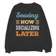 Sewing Now Minimal Socializing Introvert Vintage Unisex Sweatshirt Sewing Now Minimal Socializing Introvert Vintage Unisex Sweatshirt