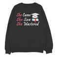 She Came She Saw She Mastered Graduation Unisex Sweatshirt