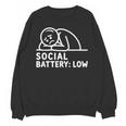 Social Battery Low Apparel Introvert Humor Unisex Sweatshirt Social Battery Low Apparel Introvert Humor Unisex Sweatshirt