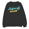Socially Awkward Introvert Retro Anxious Awkwardly Social Unisex Sweatshirt Socially Awkward Introvert Retro Anxious Awkwardly Social Unisex Sweatshirt