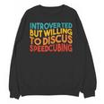 Speedcuber Introvert Cube Solver Speedsolving Speedcubing Unisex Sweatshirt