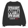 Straight Outta 8th Grade Class Of 2023 Shirt Graduation Unisex Sweatshirt
