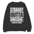 Straight Outta Homeschool Class 2025 Boys Kids Graduation Unisex Sweatshirt
