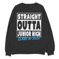 Straight Outta Junior High School Graduation Class Of 2022 Unisex Sweatshirt