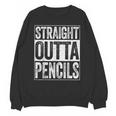 Straight Outta Pencils Shirt Kids Boy Girl School Graduation Unisex Sweatshirt