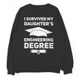 I Survived My Daughter's Engineering Degree Graduation Unisex Sweatshirt