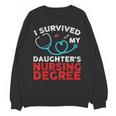 I Survived My Daughter's Nurse Degree School Graduation Unisex Sweatshirt