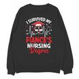 i Survived My Fiance's Nursing Degree Graduation Gifts Unisex Sweatshirt