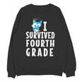 I Survived Fourth Grade Graduation Kids Owl Grad Unisex Sweatshirt