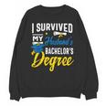 i Survived My Husbands Bachelors Degree Graduation Gifts Unisex Sweatshirt