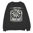 I Survived Lawn Darts Classic Yard Nostalgia Game Fun Unisex Sweatshirt