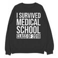 I Survived Medical School Class Of 2018 Graduation Shirt Unisex Sweatshirt