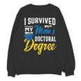 i Survived My Moms Doctoral Degree Graduation Gifts Unisex Sweatshirt