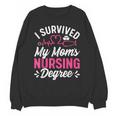 I Survived My Mom's Nursing Degree Nurse Graduation Unisex Sweatshirt