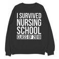I Survived Nursing School Class Of 2018 RN Graduation Shirt Unisex Sweatshirt