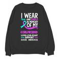 Teal & Purple In Memory Of My Girlfriend Suicide Prevention Unisex Sweatshirt